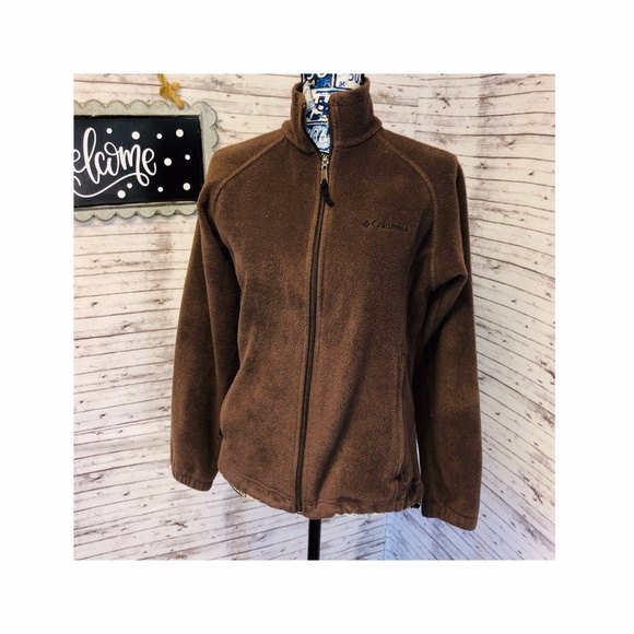 brown columbia fleece